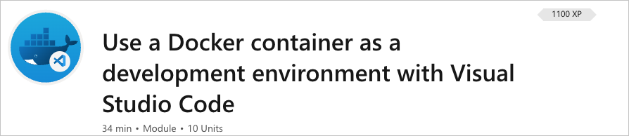 Dev Containers 学习模块截图