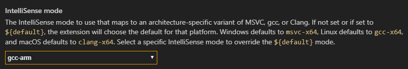 IntelliSense 模式设置