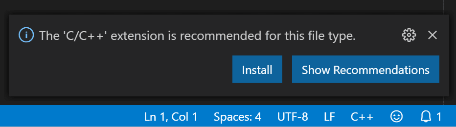 C++ 扩展通知