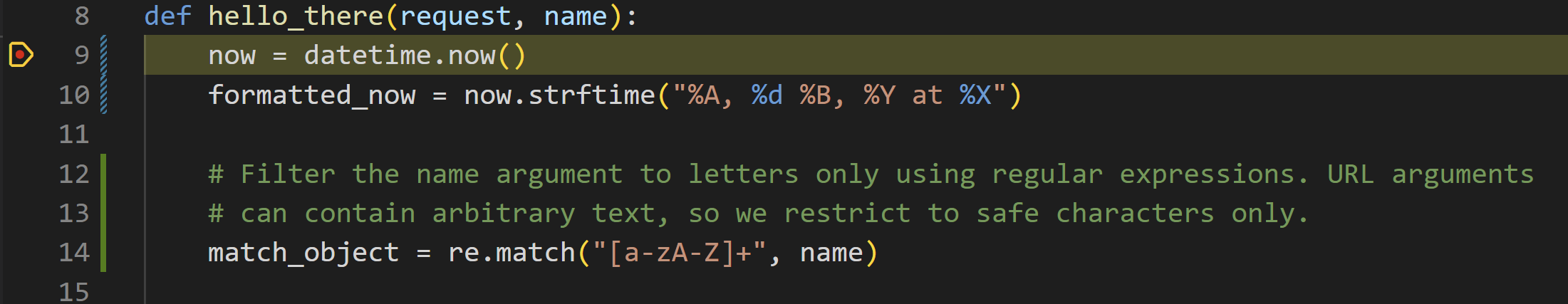 Django 教程:VS Code 在断点处暂停