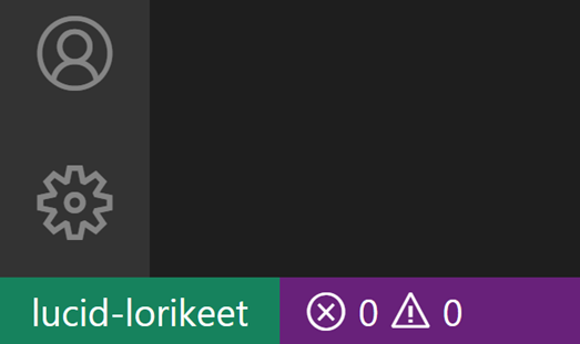 连接到远程隧道的 VS Code 远程指示器