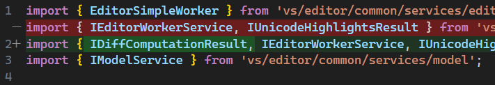 TypeScript 使用高级算法导入单词插入差异
