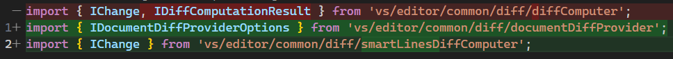 TypeScript 使用高级算法添加行差异